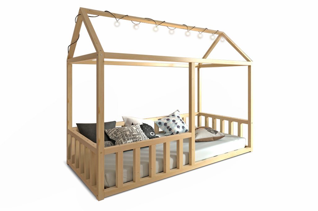 Stylefy Kinderbett Kasper (Kinderbett, Bett), 80x160 cm, aus Kieferholz, Modern Design, für Kinder, made in Europa von Stylefy