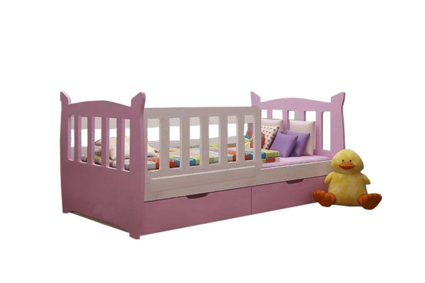 Stylefy Kinderbett Mabo (Kinderbett, Bett), 75x160 cm, mit Bettkasten, aus Massivholz, Modern Design, made in Europa von Stylefy