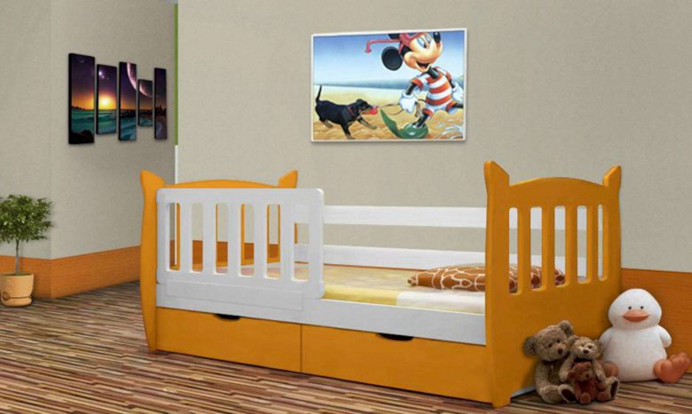 Stylefy Kinderbett Mabo (Kinderbett, Bett), 75x160 cm, mit Bettkasten, aus Massivholz, Modern Design, made in Europa von Stylefy