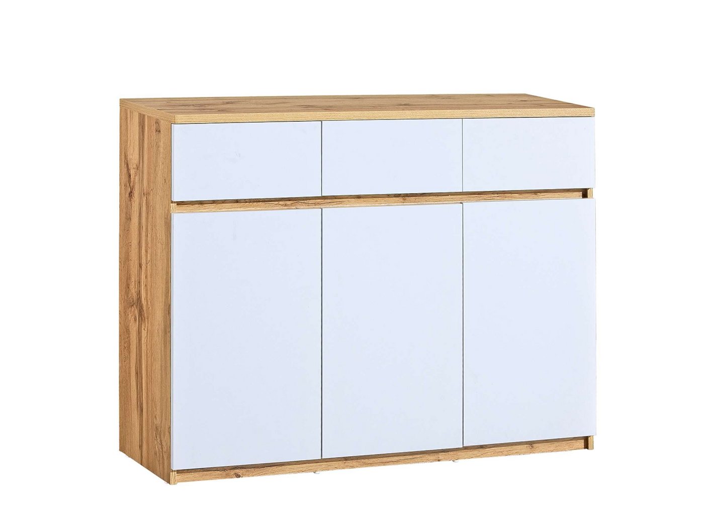 Stylefy Kinderkleiderschrank Arcola (Sideboard, Standschrank) Push-to-Open, mit Schubladen, viel Stauraum, Modern Design, Spanplatte von Stylefy