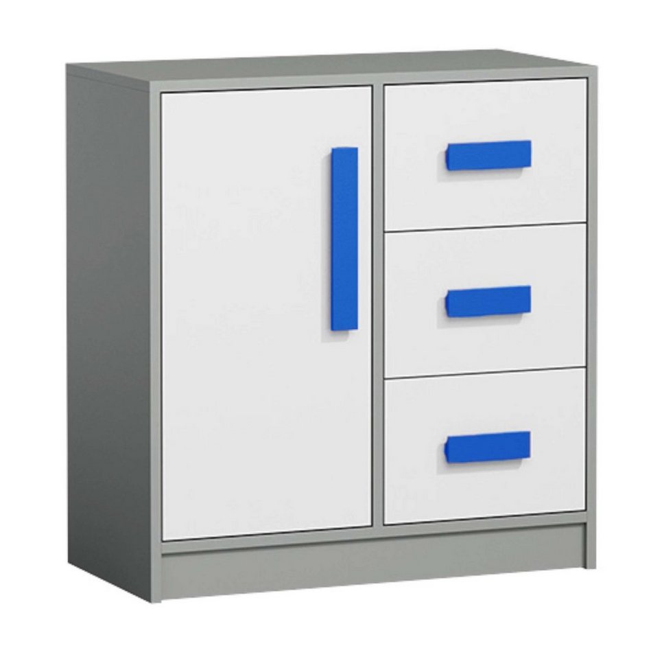 Stylefy Kinderkleiderschrank Gael III (Sideboard, Standschrank) mit Schubladen, Vollauszug, Modern Design, für Kinder von Stylefy