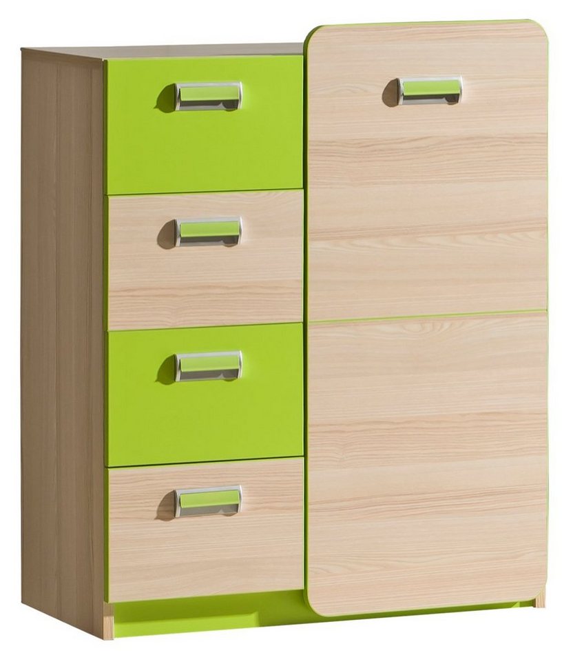 Stylefy Kinderkleiderschrank Laterne (Highboard, Standschrank) mit Schubladen und Einlegeböden, Modern Design, Spanplatte, viel Stauraum von Stylefy