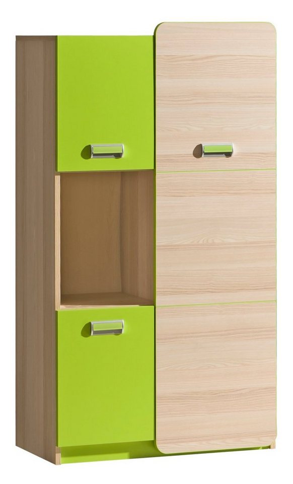 Stylefy Kinderkleiderschrank Laterne (Kinderschrank, Mehrzweckschrank) 3-türig, mit Fach und Einlegeböden, viel Stauraum, Modern Design, für Kinder von Stylefy