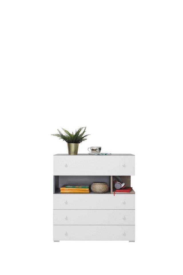 Stylefy Kinderkleiderschrank Lendon (Sideboard, Kinderschrank) mit Schubladen, FSC-Zertifizierung, viel Stauraum, Modern Design von Stylefy