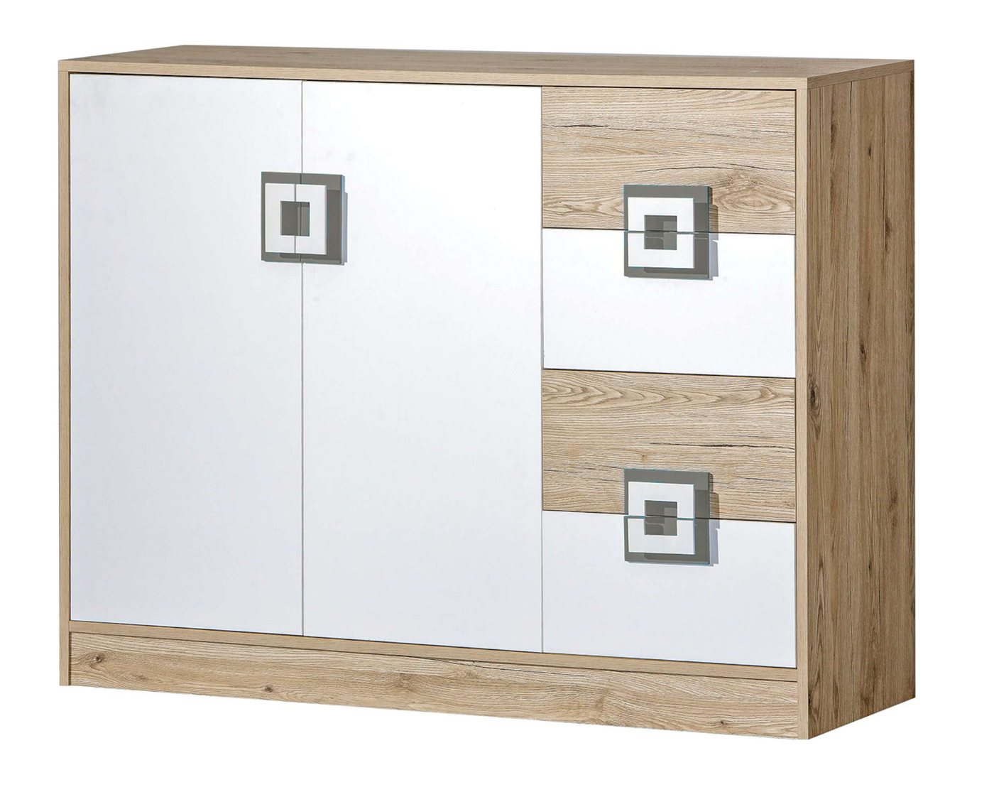 99rooms Kinderkleiderschrank Nicole II (Sideboard, Standschrank) viel Stauraum, mit Schubladen, Vollauszug, Modern Design, für Kinder von 99rooms