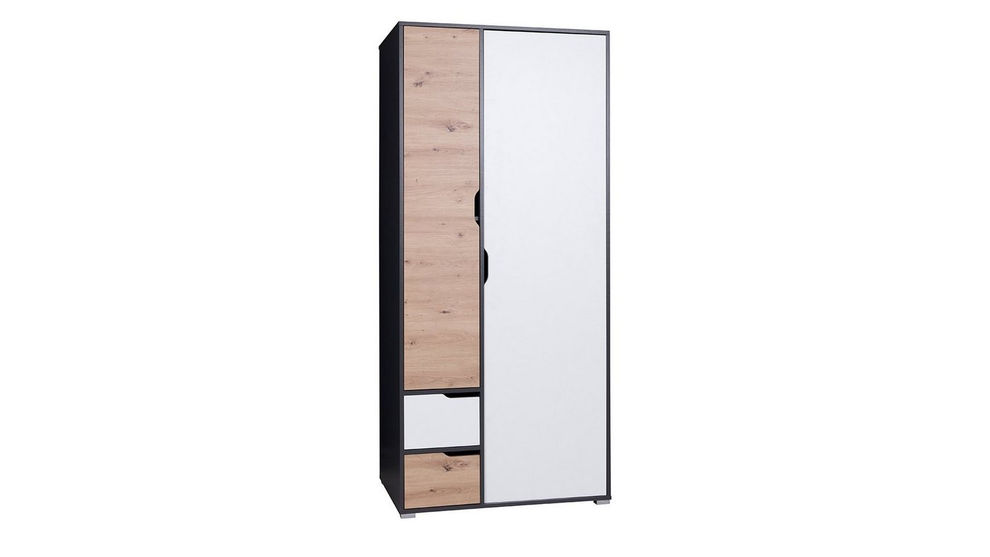 Stylefy Kinderkleiderschrank Senza (Standschrank, Mehrzweckschrank) 2-türig, mit Schubladen, viel Stauraum, Modern Design, variabel stellbar von Stylefy