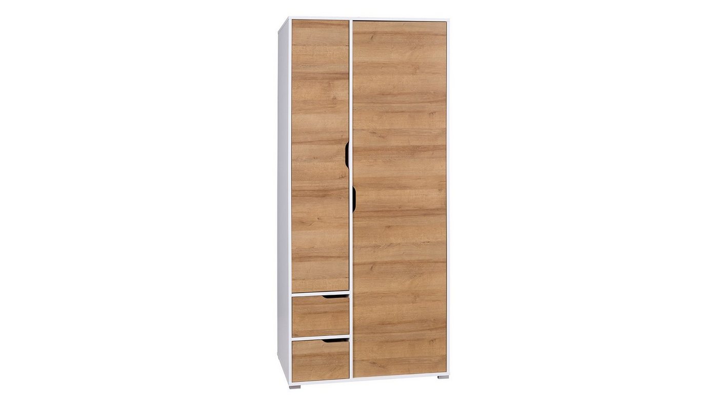 Stylefy Kinderkleiderschrank Senza (Standschrank, Mehrzweckschrank) 2-türig, mit Schubladen, viel Stauraum, Modern Design, variabel stellbar von Stylefy