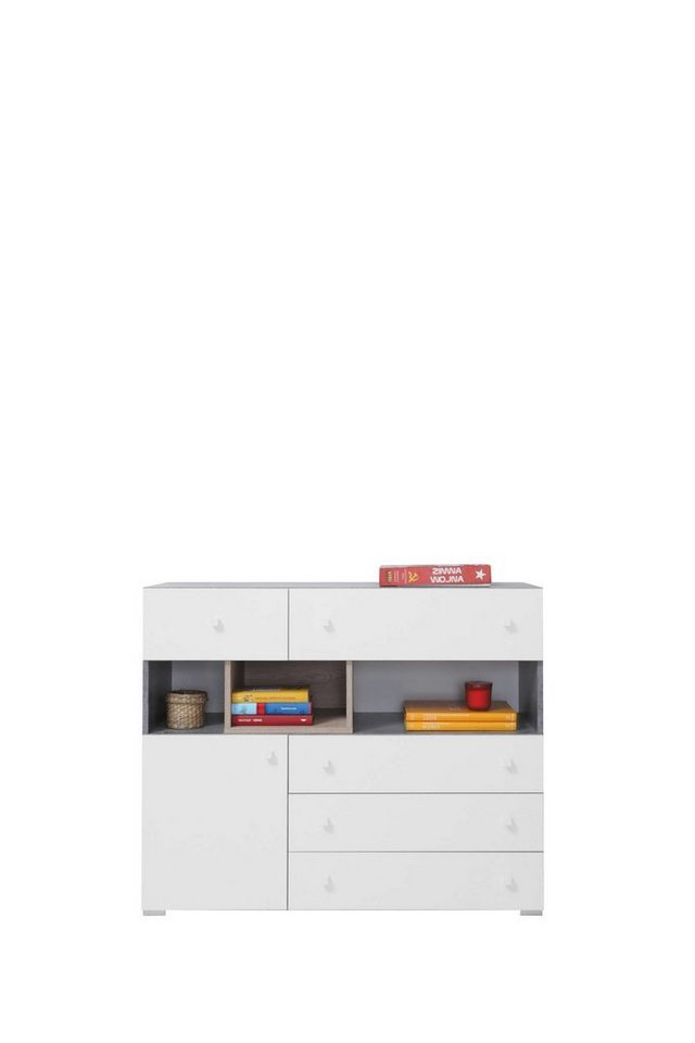 Stylefy Kinderkleiderschrank Stylefy Lendon Kommode II (Sideboard, Kinderschrank) mit Schubladen, FSC-Zertifizierung, viel Stauraum, Modern Design von Stylefy