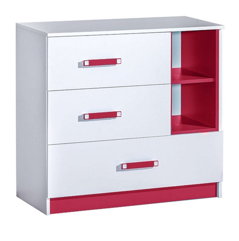 99rooms Kinderkleiderschrank Taira III (Sideboard, Standschrank) offene Fächer, mit Schubladen, Vollauszug, Modern Design, für Kinder von 99rooms