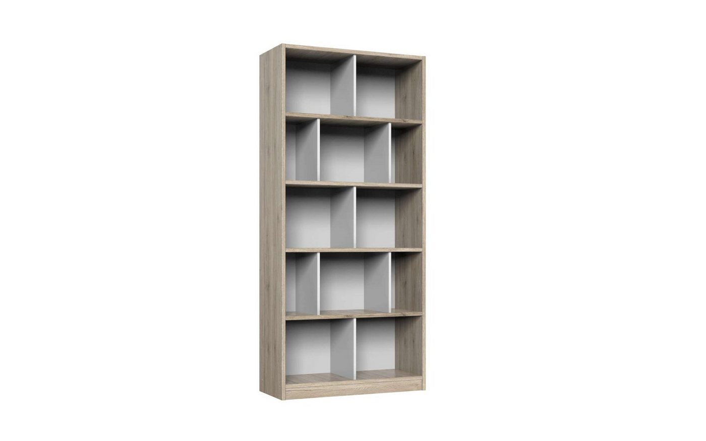 Stylefy Kinderregal Lio II, Raumteilerregal, Bücherregal, Raumteilier, viel Stauraum, mit 12 Fächer, aus Holzwerkstoff, Modern Design, für Kinder von Stylefy