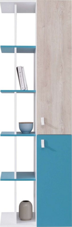 99rooms Kinderregal Sirius, Standregal, Bücherregal, viel Stauraum, offene Fächer, 2-türig, FSC-Zertifizierung, Spanplatte, Modern Design 99rooms Kinderregal Sirius, Standregal, Bücherregal, viel Stauraum, offene Fächer, 2-türig, FSC-Zertifizierung, Spanplatte, Modern Design von 99rooms
