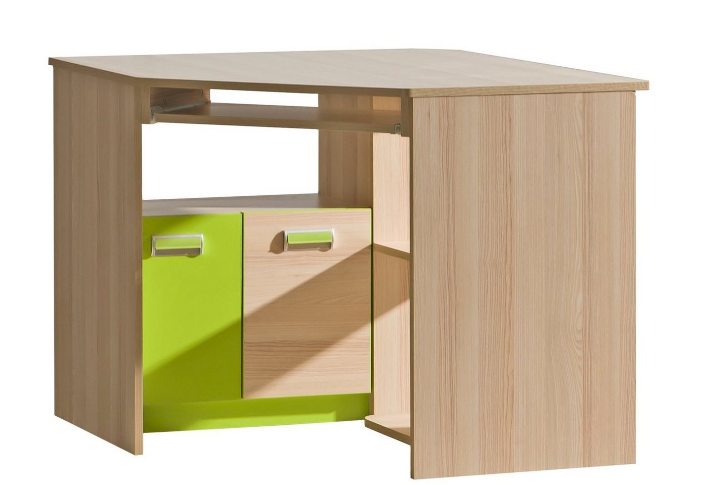 Stylefy Kinderschreibtisch Laterne (Computertisch, Bürotisch), viel Stauraum, mit Schublade und Einlegeboden, Tastaturauszug, Modern Design von Stylefy