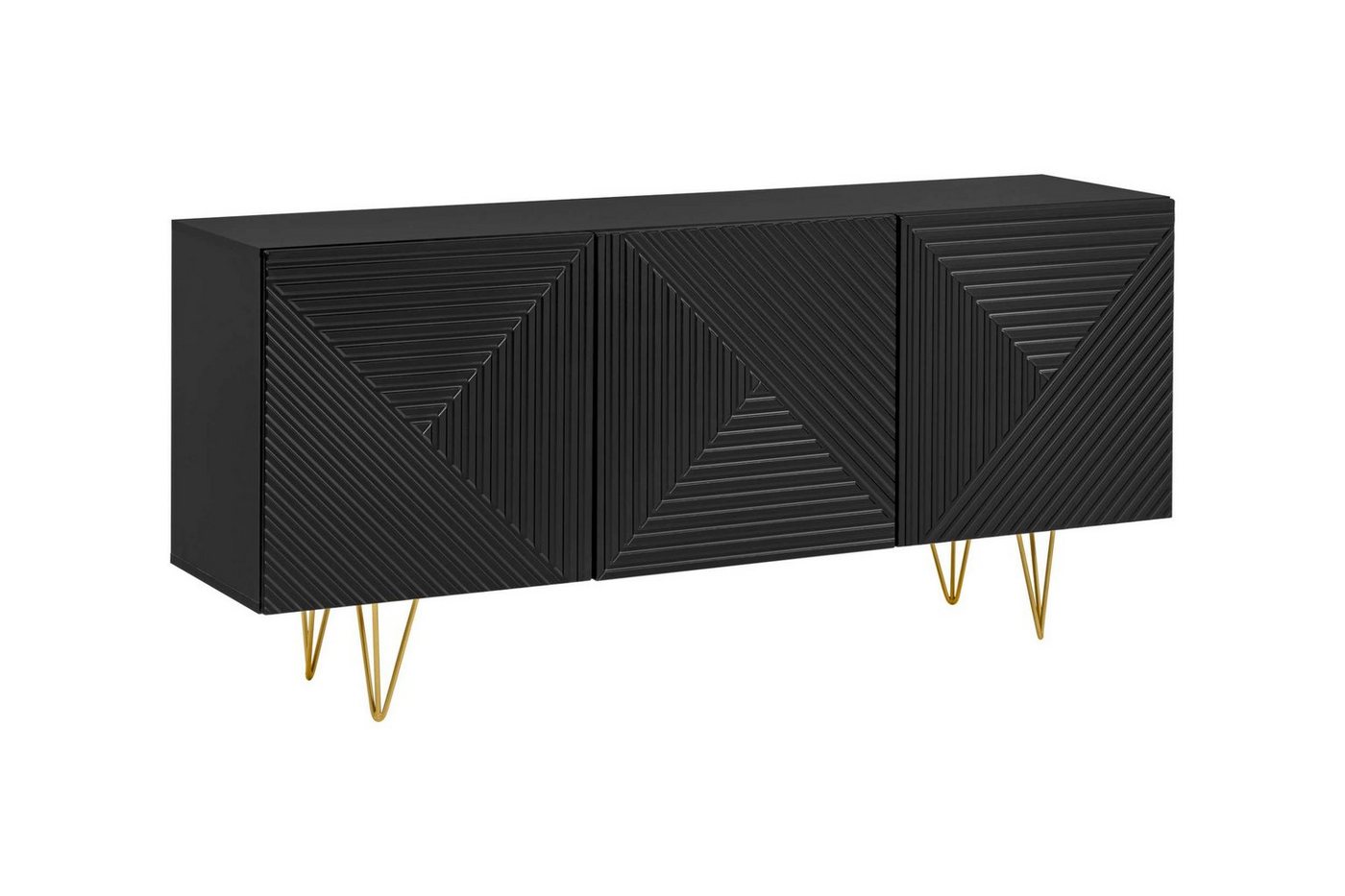 Stylefy Kommode Emir (Sideboard, Schrank), Sideboard 72×160×40 cm, mit viel Stauraum, stehend, Modern Design von Stylefy