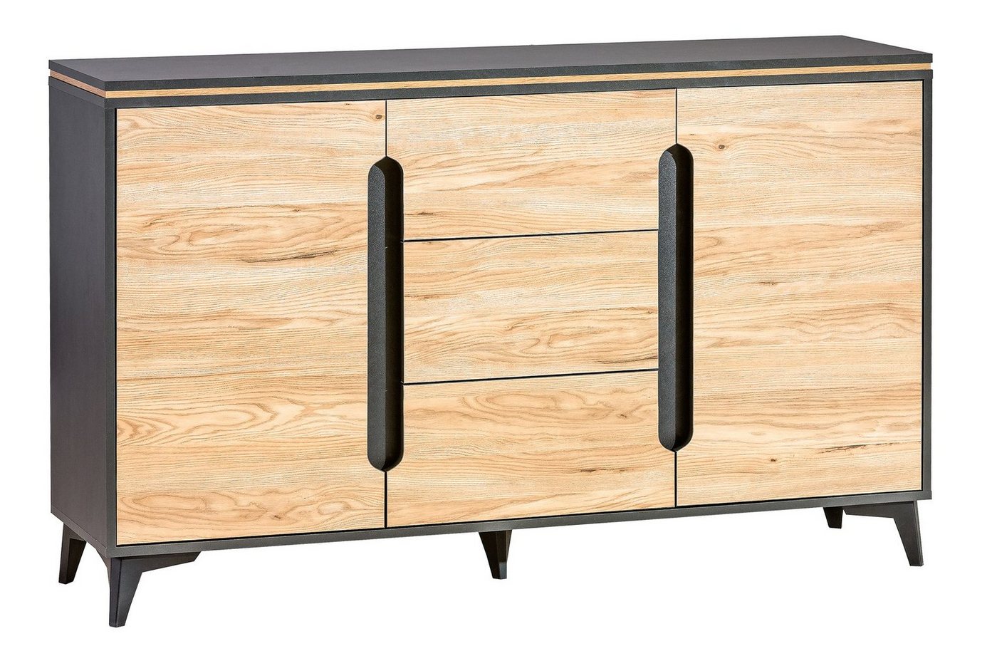 Stylefy Kommode Grete (Sideboard, Standschrank), 2-türig, mit 2 Einlegeböden, Modern Design, Spanplatte, viel Stauraum von Stylefy