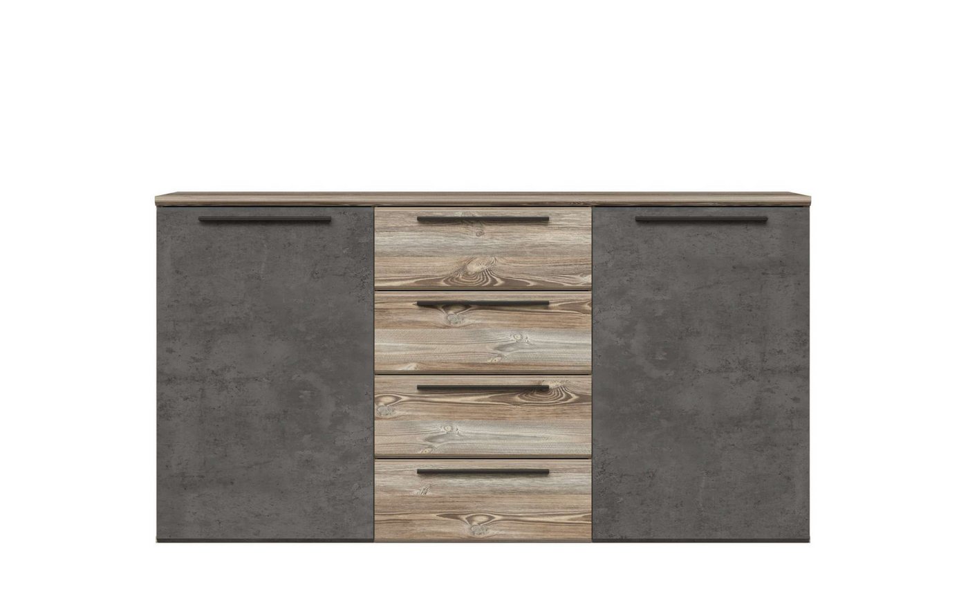 Stylefy Kommode Mirdi (Sideboard, Schubladenkommode), mit 4 Schubladen, 2 Türen, aus Holzwerkstoff von Stylefy