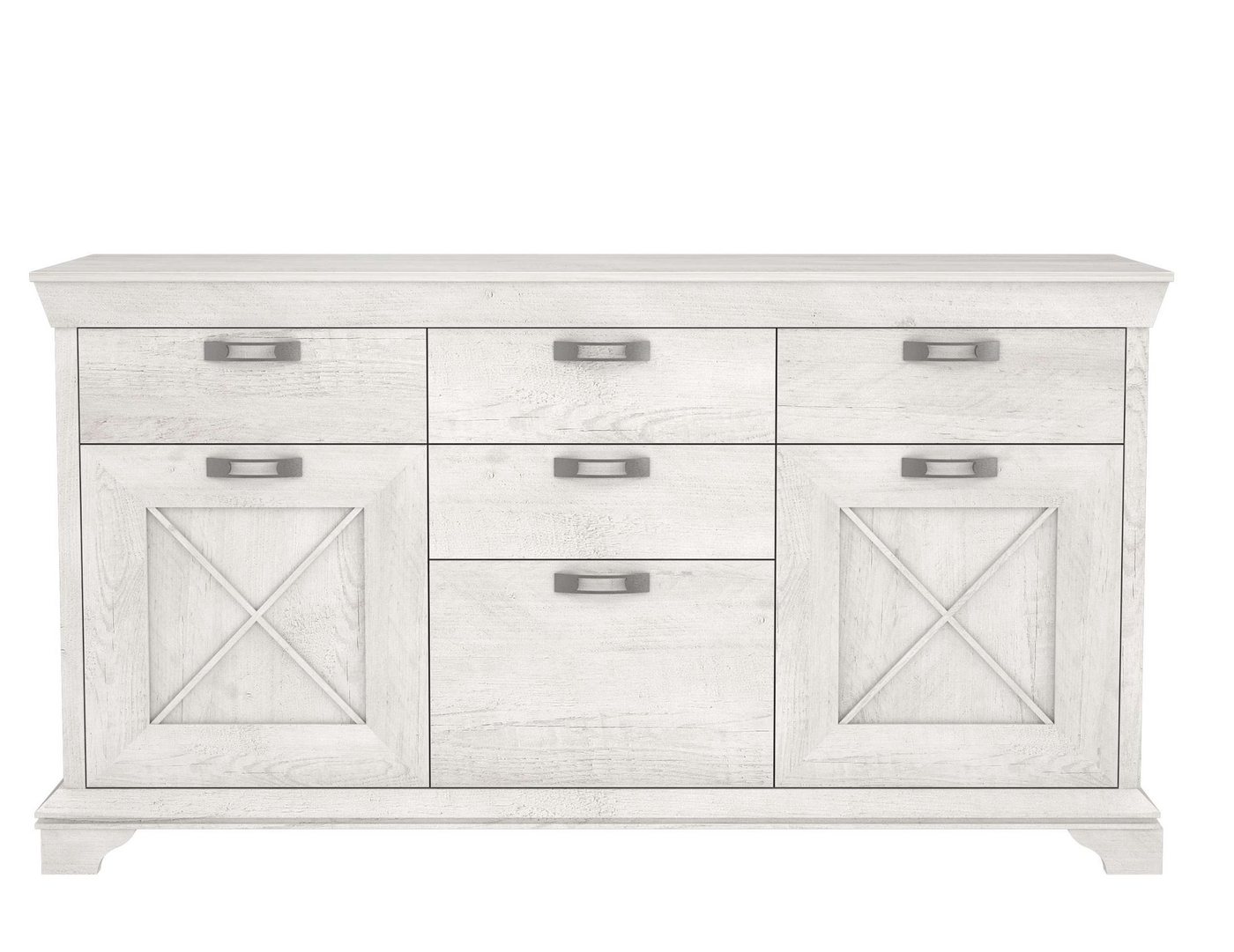 Stylefy Kommode Mirsha (Sideboard, Kommode), 3-türig, stehend, mit viel Stauraum, mit 4 Schubladen von Stylefy