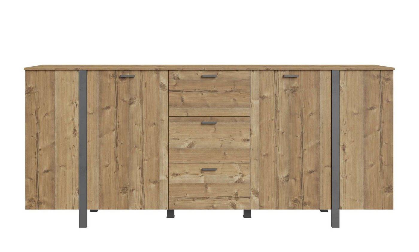 Stylefy Kommode Mulai (Sideboard, Schubladenkommode), mit 3 Schubladen, 4 Türen, aus Holzwerkstoff von Stylefy