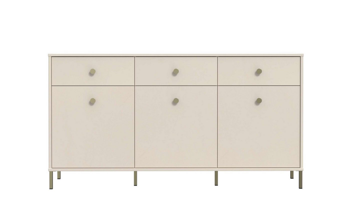 Stylefy Kommode Patricio (Sideboard, Schubladenkommode), mit 3 Schubladen, 3 Türen, aus Holzwerkstoff, mit Soft-Close von Stylefy