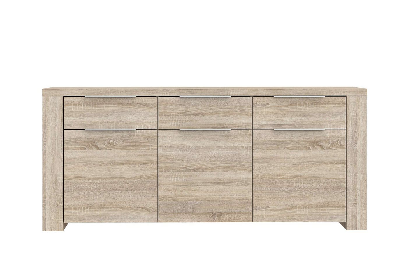 Stylefy Kommode Peene (Sideboard, Schubladenkommode), mit viel Stauraum, mit 3 Türen, 3 Schubladen, aus Holzwerkstoff von Stylefy