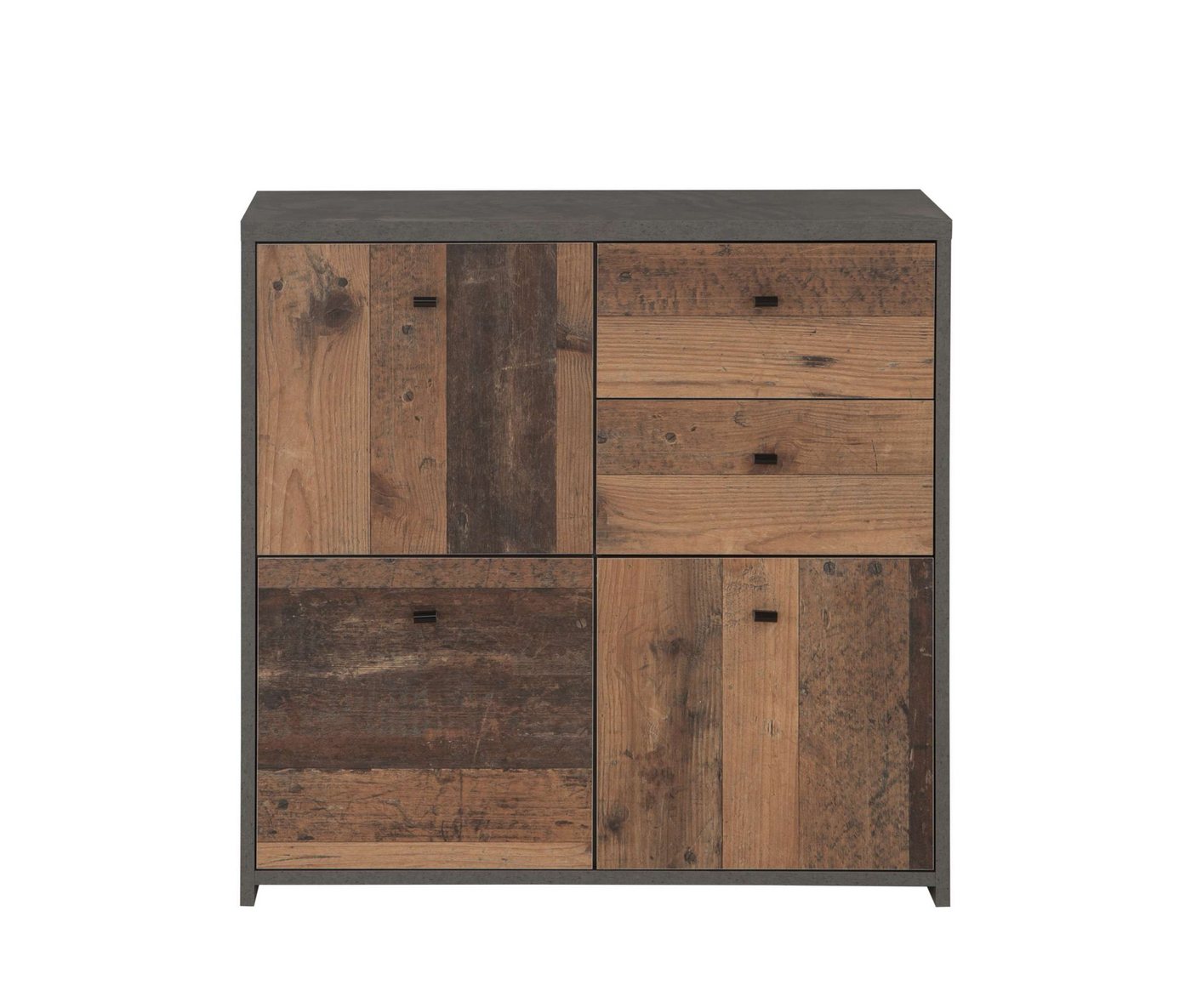 Stylefy Kommode Sesto (Sideboard, Schubladenkommode), mit 2 Schubladen, 3 Türen, aus Holzwerkstoff von Stylefy