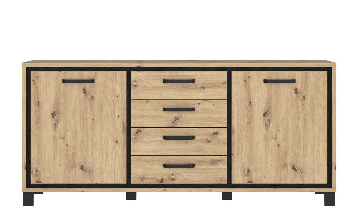 Stylefy Kommode Teo (Sideboard, Schubladenkommode), mit 4 Schubladen, 2-türig, aus Holzwerkstoff, mit Soft-Close von Stylefy