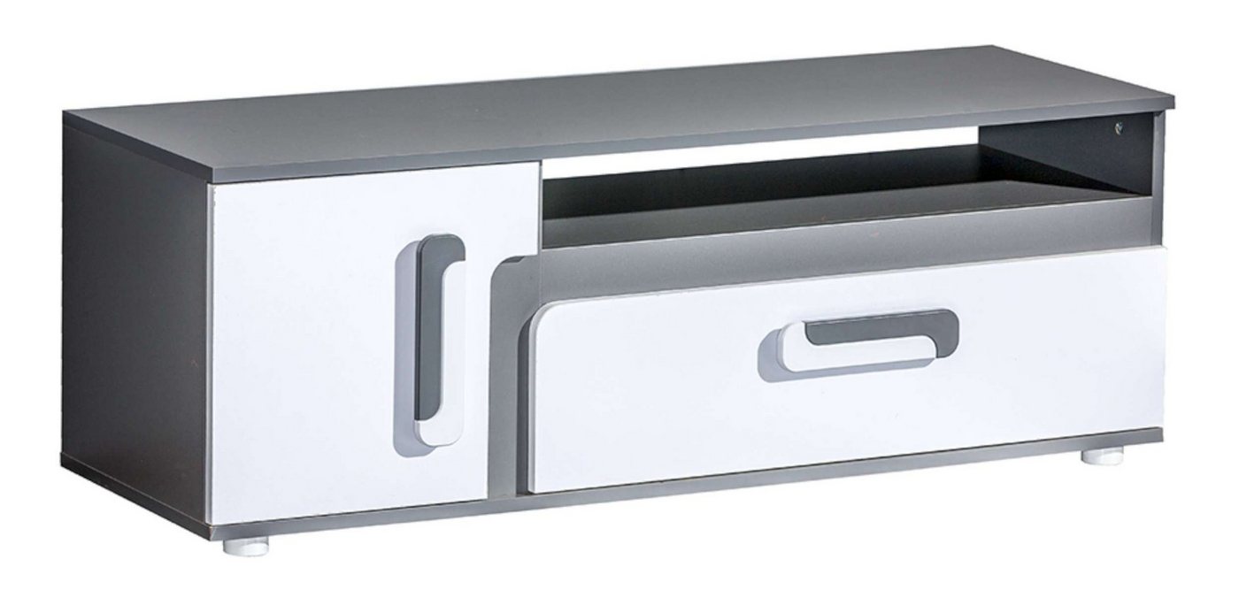 Stylefy Lowboard Avino (TV-Kommode, TV-Schrank), mit Klapptür, viel Stauraum, Modern Design von Stylefy