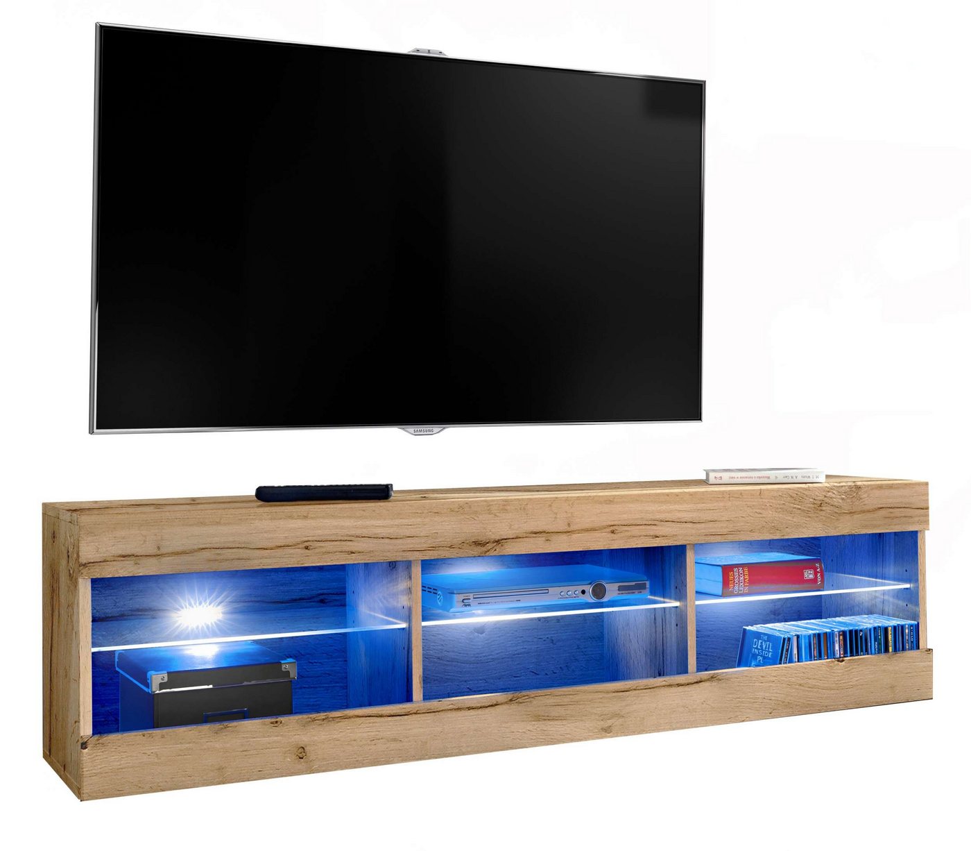 Stylefy Lowboard Azara (TV-Kommode, TV-Schrank, Fernsehschrank), stellbar von Stylefy