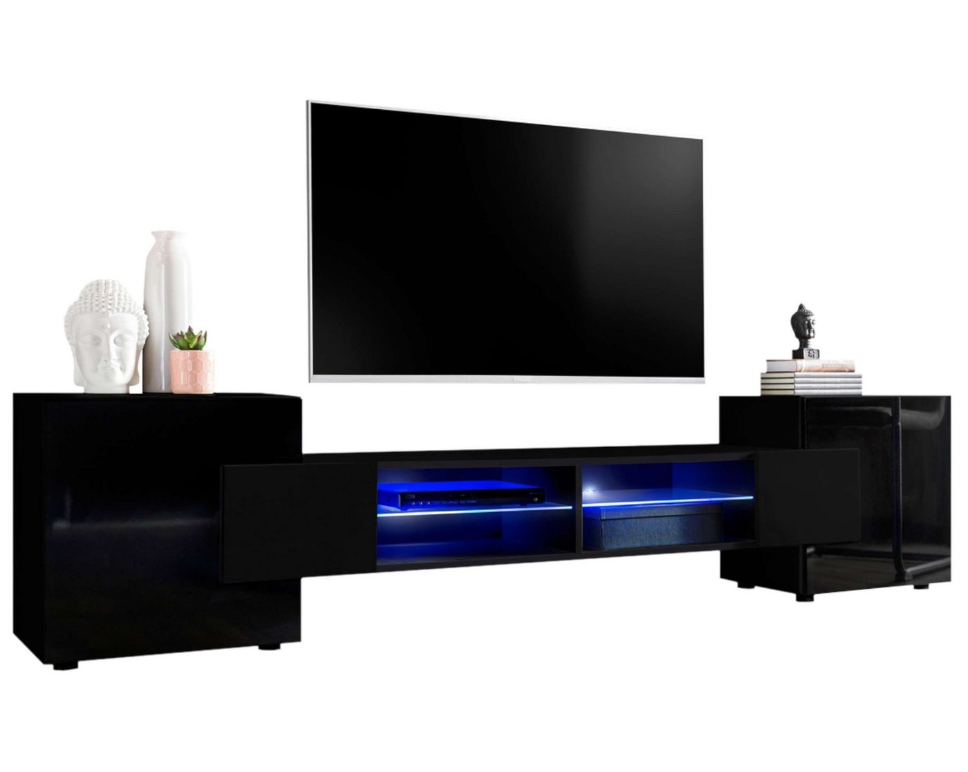 Stylefy Lowboard Seoul I (TV-Kommode, TV-Schrank, Fernsehschrank), stellbar von Stylefy