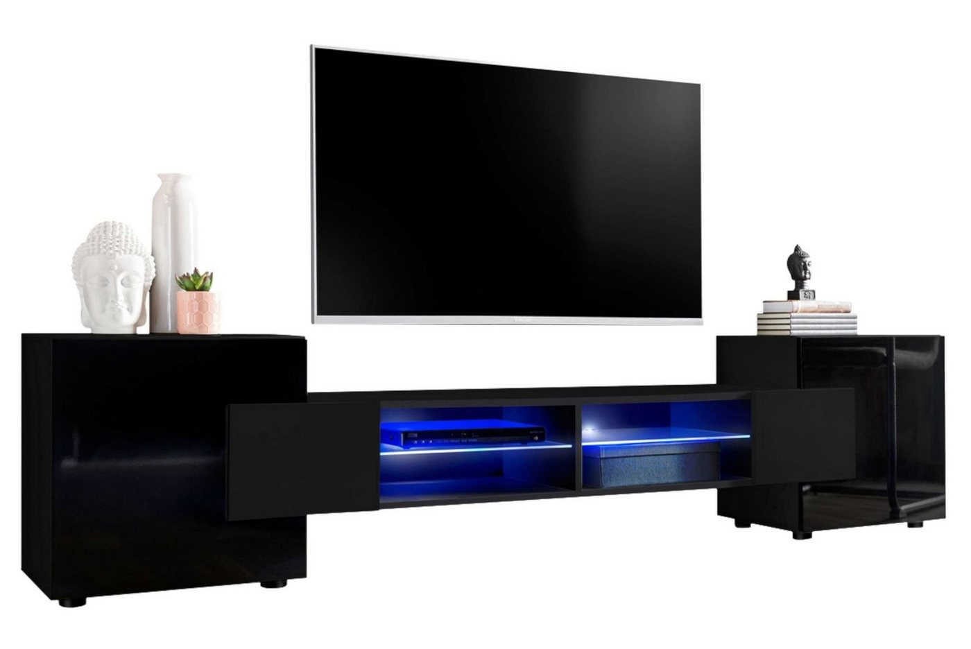 Stylefy Lowboard Seoul II (TV-Kommode, TV-Schrank, Fernsehschrank), stellbar von Stylefy