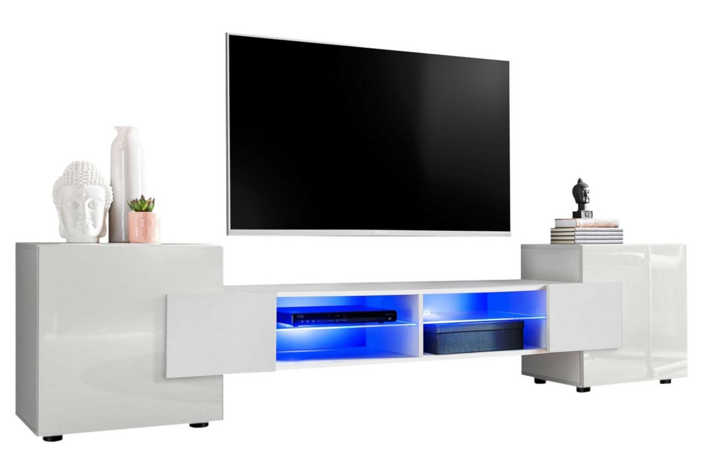 Stylefy Lowboard Seoul II (TV-Kommode, TV-Schrank, Fernsehschrank), stellbar von Stylefy