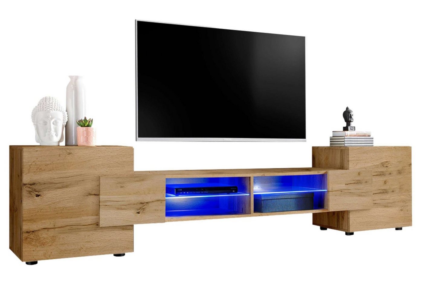 Stylefy Lowboard Seoul II (TV-Kommode, TV-Schrank, Fernsehschrank), stellbar von Stylefy