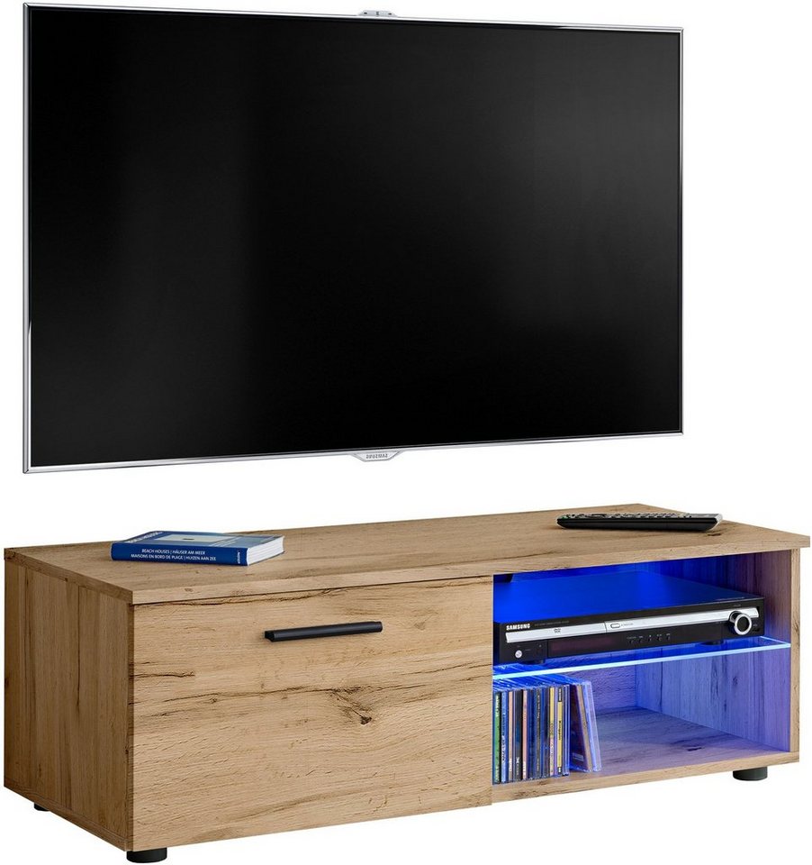 Stylefy Lowboard Teka XII (TV-Kommode, TV-Schrank, Fernsehschrank), Wohnzimmer von Stylefy