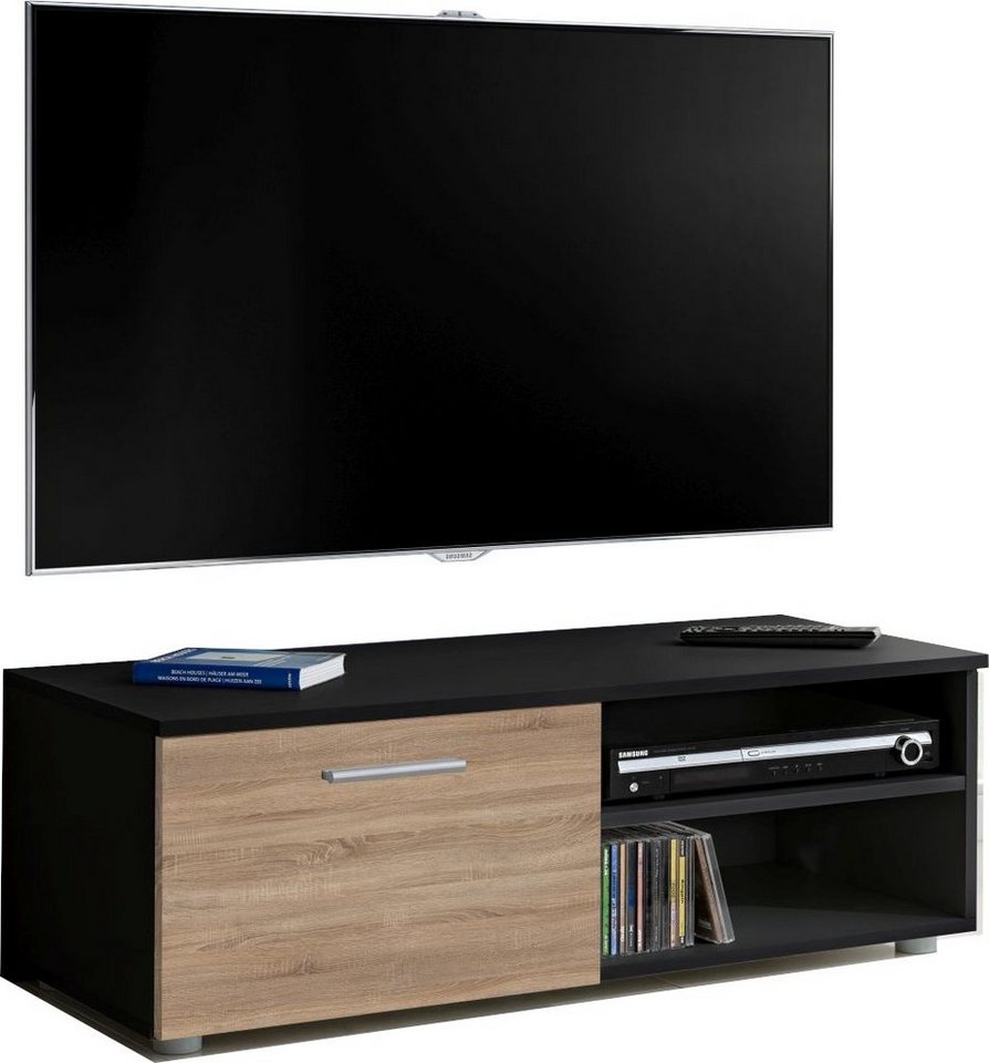 Stylefy Lowboard Teka XII (TV-Kommode, TV-Schrank, Fernsehschrank), wahlweise mit LED-Beleuchtung, Modern Design, aus Holzwerkstoff, viel Stauraum, variabel stellbar, für Wohnzimmer von Stylefy