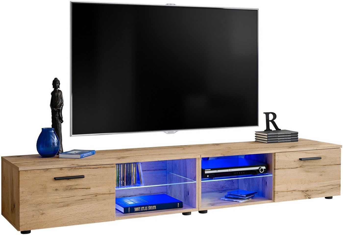 Stylefy Lowboard Teka XIV (TV-Kommode, TV-Schrank, Fernsehschrank), Wohnzimmer von Stylefy