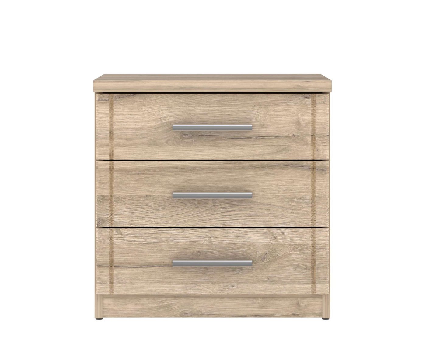Stylefy Nachttisch Goria (Nachtkommode, Nachttischschrank), für Schlafzimmer/Kinderzimmer, mit 3 Schubladen, aus Holzwerkstoff von Stylefy