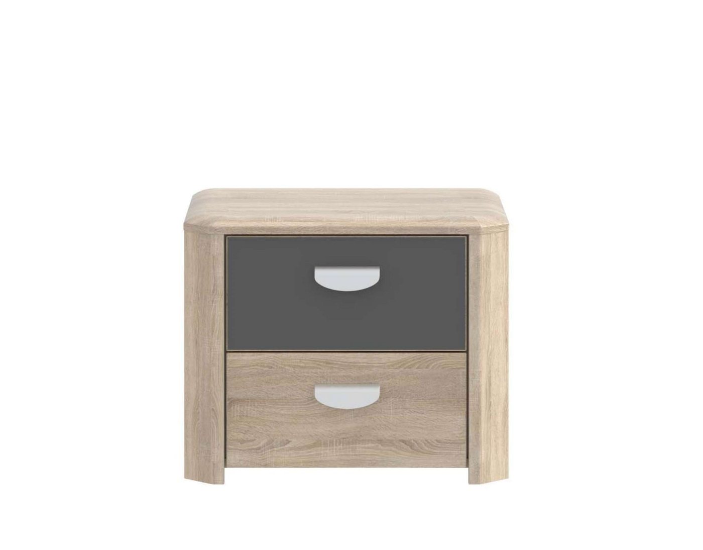 Stylefy Nachttisch Yonas (Nachtkommode, Nachttischschrank), für Schlafzimmer/Kinderzimmer, mit 2 Schubladen, aus Holzwerkstoff von Stylefy
