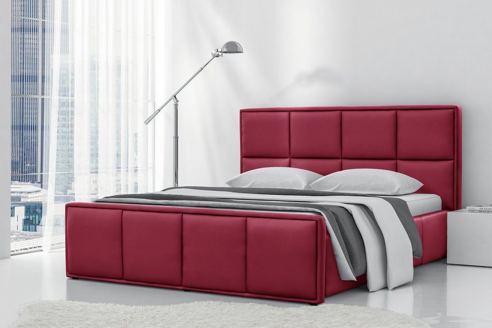 Stylefy Polsterbett Rosemarie (Schlafzimmerbett, Bett), 120/140/160/180/200x200 cm, wahlweise mit Bettkasten, mit Lattenrost von Stylefy
