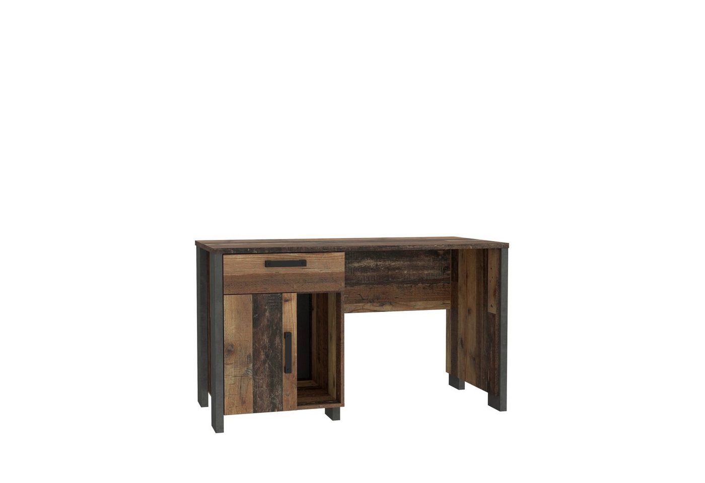 99rooms Schreibtisch Califfo Altes Holz Optik Beton Optik (Computertisch, Bürotisch), mit Schublade, viel Stauraum, aus Holzwerkstoff, variabel stehend 99rooms Schreibtisch Califfo Altes Holz Optik Beton Optik (Computertisch, Bürotisch), mit Schublade, viel Stauraum, aus Holzwerkstoff, variabel stehend von 99rooms