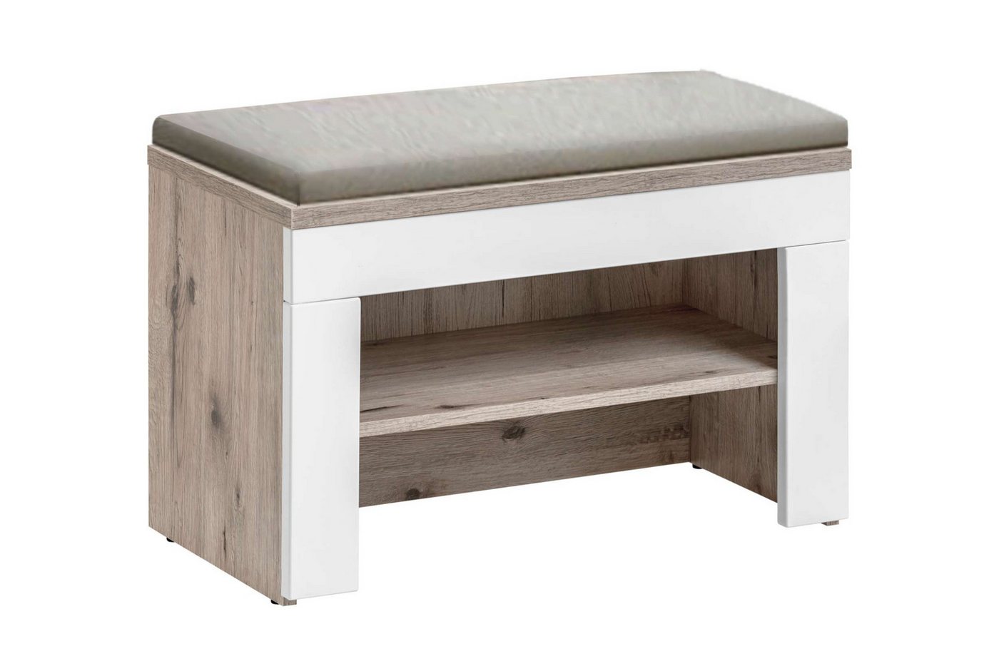 Stylefy Schuhschrank Gusta (Sideboard, Schuhschrank) Sitzbank mit Kissen und Ablage, stehend von Stylefy