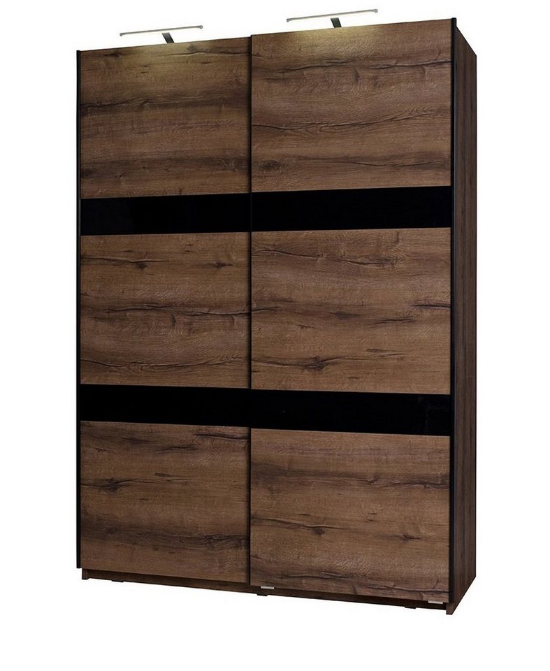 Stylefy Schwebetürenschrank Sammy (Kleiderschrank, Mehrzweckschrank) wahlweise mit LED-Beleuchtung, 2-türig, Soft-Clode Funktion, Modern Design, viel Stauraum von Stylefy