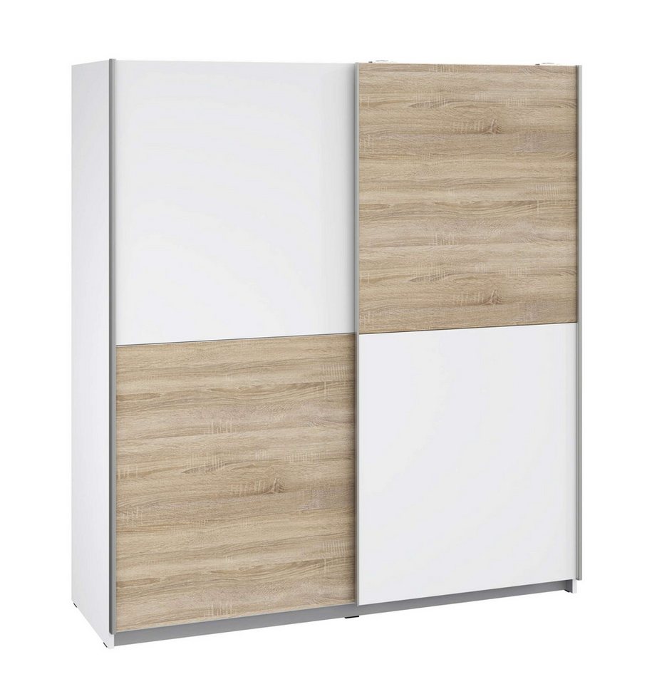 Stylefy Schwebetürenschrank Vinder (Schrank, Kleiderschrank) mit 2 Schiebetüren, 2 Kleiderstangen, aus Holzwerkstoff von Stylefy