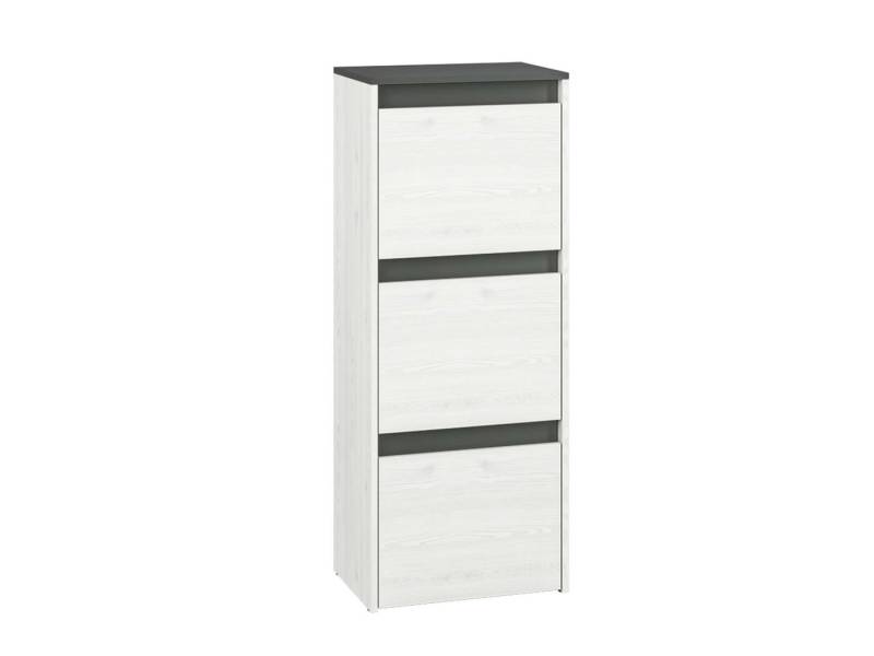 99rooms Schuhschrank Gaho V Schneekiefer Anthrazit von 99rooms