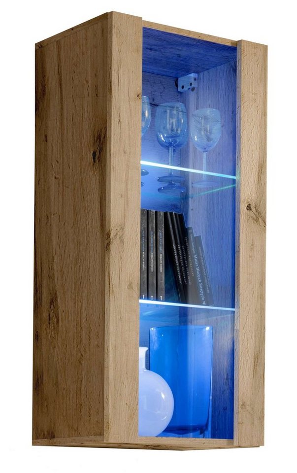 Stylefy Vitrine Azara (Hängevitrine, Glasvitrine, Wohnmöbel) Holzwerkstoff von Stylefy