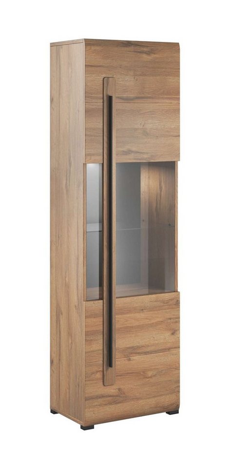 Stylefy Vitrine Kariba (Standvitrine, Stauraumvitrine) 1-türig, Glaselemente, aus Holzwerkstoff, Modern Design von Stylefy