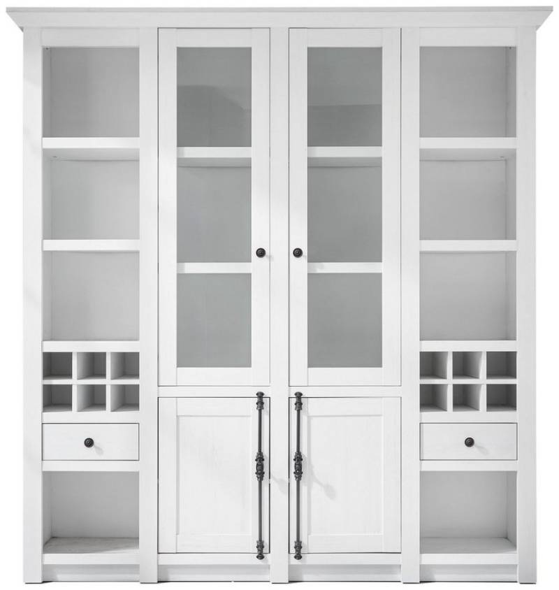 99rooms Vitrine Liliann (Glasvitrine, Standvitrine) mit Fächern und Schublade, wahlweise mit LED, Glaselemente von 99rooms