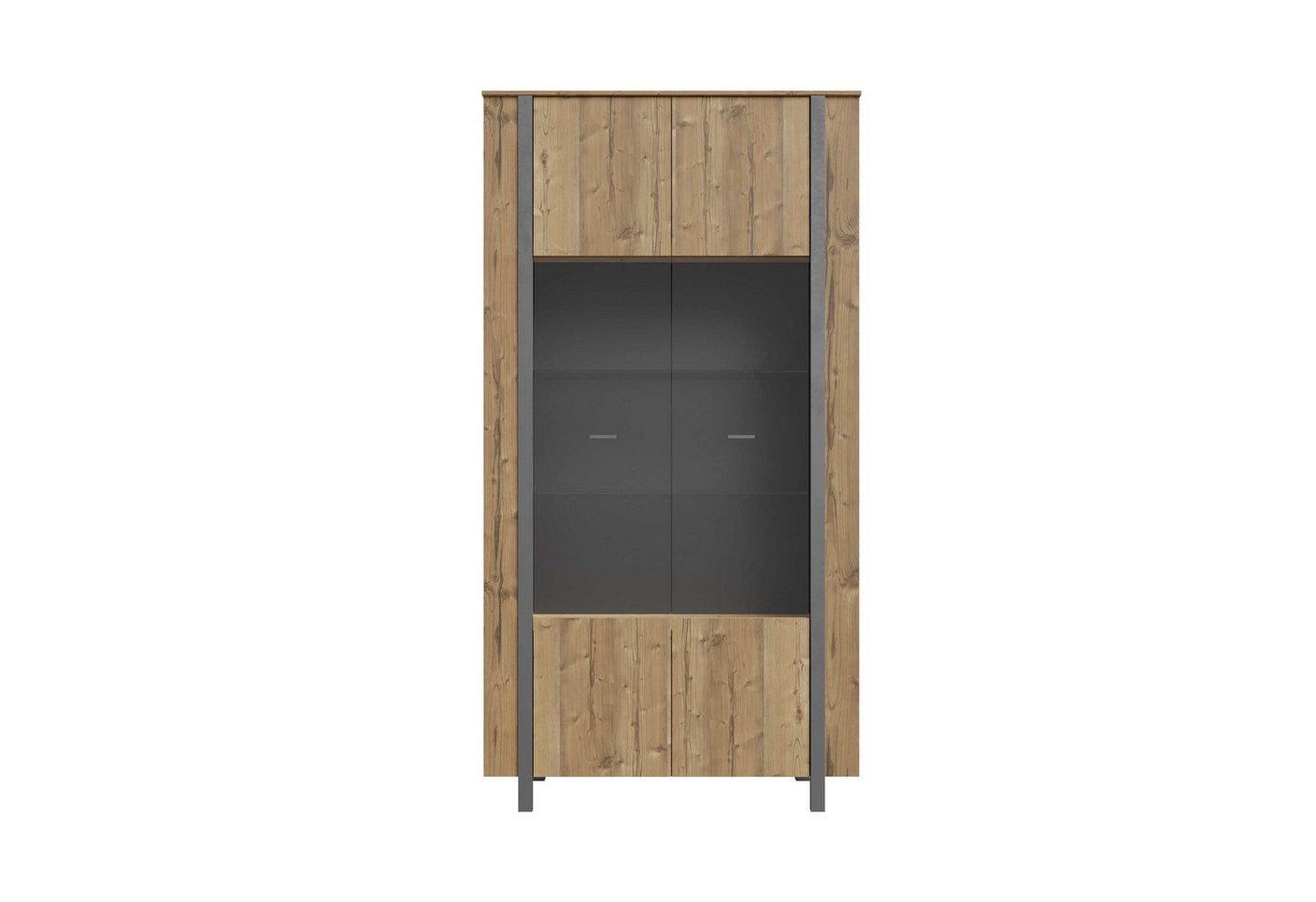 Stylefy Vitrine Mulai (Standvitrine, Wohnmöbel) mit 2 Türen, Glaseinsatz, aus Holzwerkstoff von Stylefy