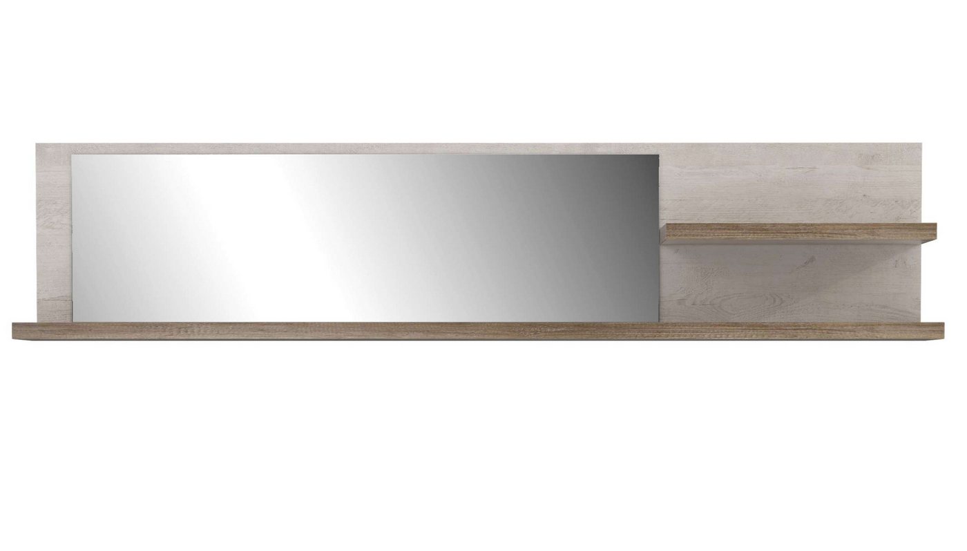 Stylefy Wandregal Duero, Wandregal, Wandschrank, hängend, mit Spiegel, aus Holzwerkstoff von Stylefy