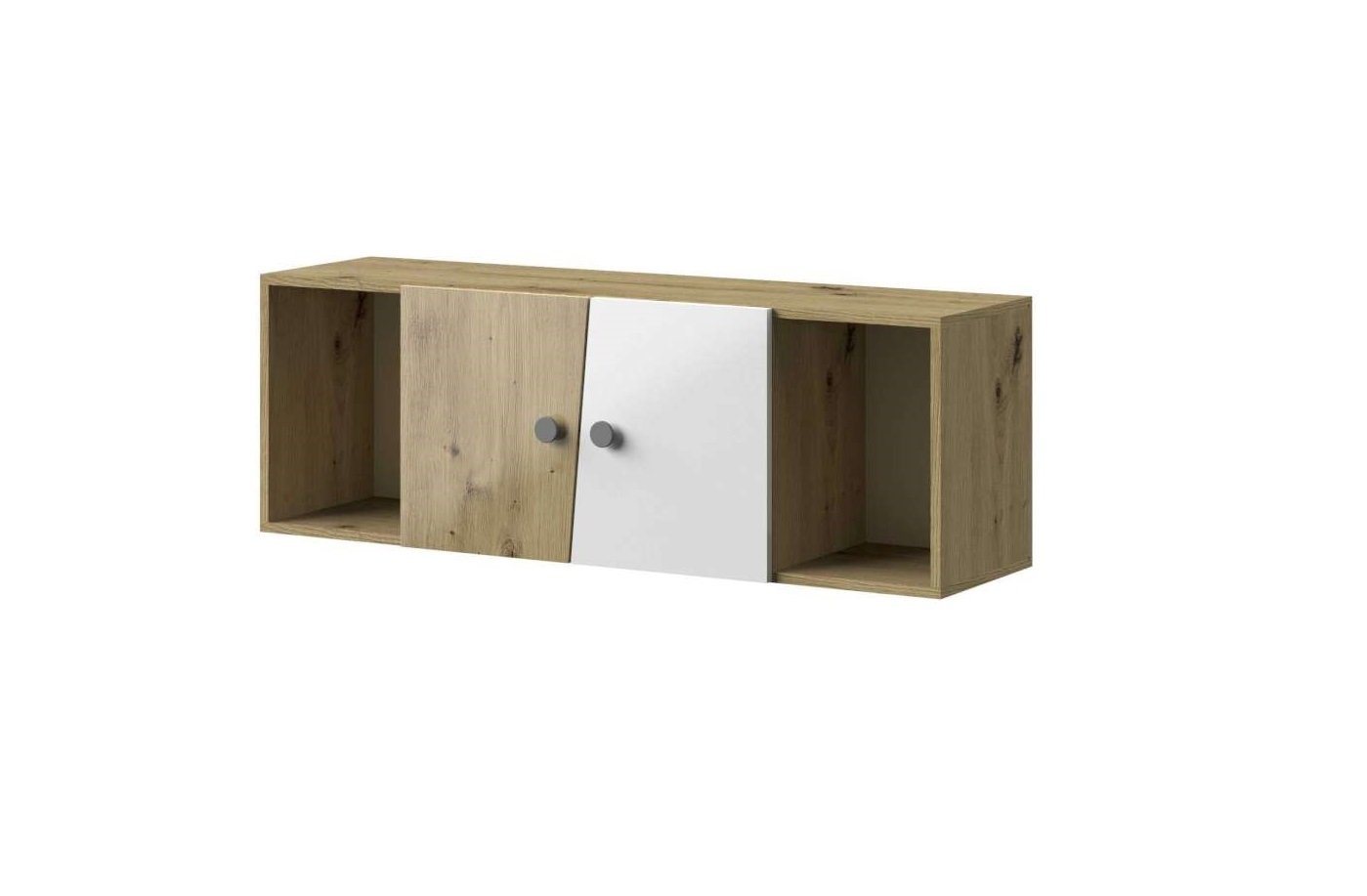 Stylefy Wandregal Narin II, Wandregal, Wandschrank, 2 offene Fächer, aus Holzwerkstoff, viel Stauraum, Modern Design von Stylefy