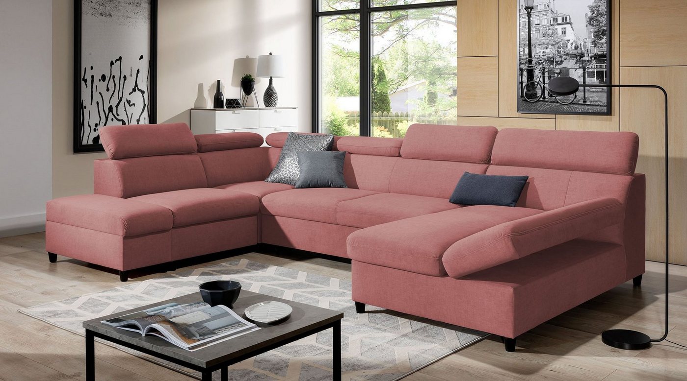 Stylefy Wohnlandschaft Lotos, U-Form, Sofa, Armlehnenverstellung von Stylefy