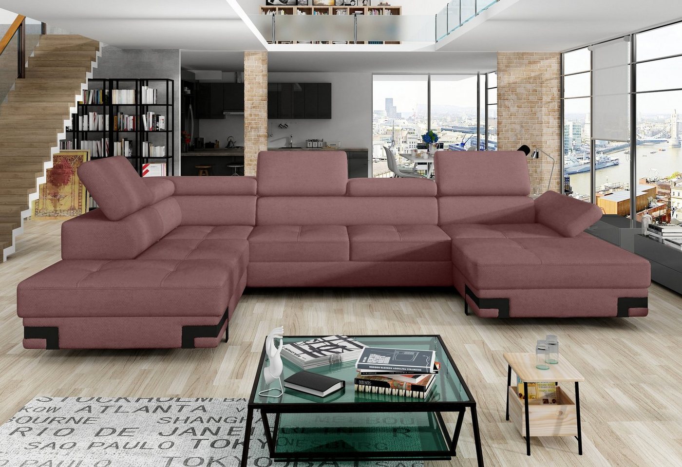 Stylefy Wohnlandschaft Rio XL, Sofa, U-Form, Design von Stylefy